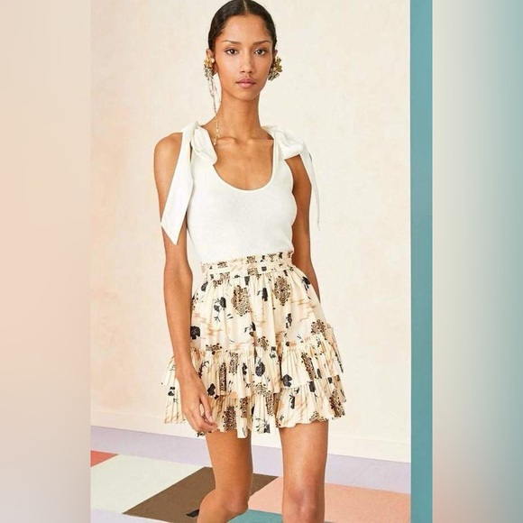 Ulla Johnson Dresses & Skirts - Leela Floral Poplin Mini Skirt